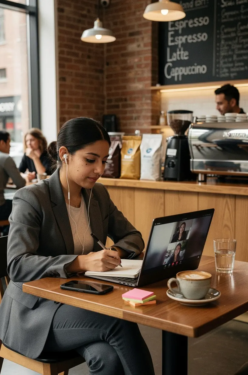 Modern office workspace