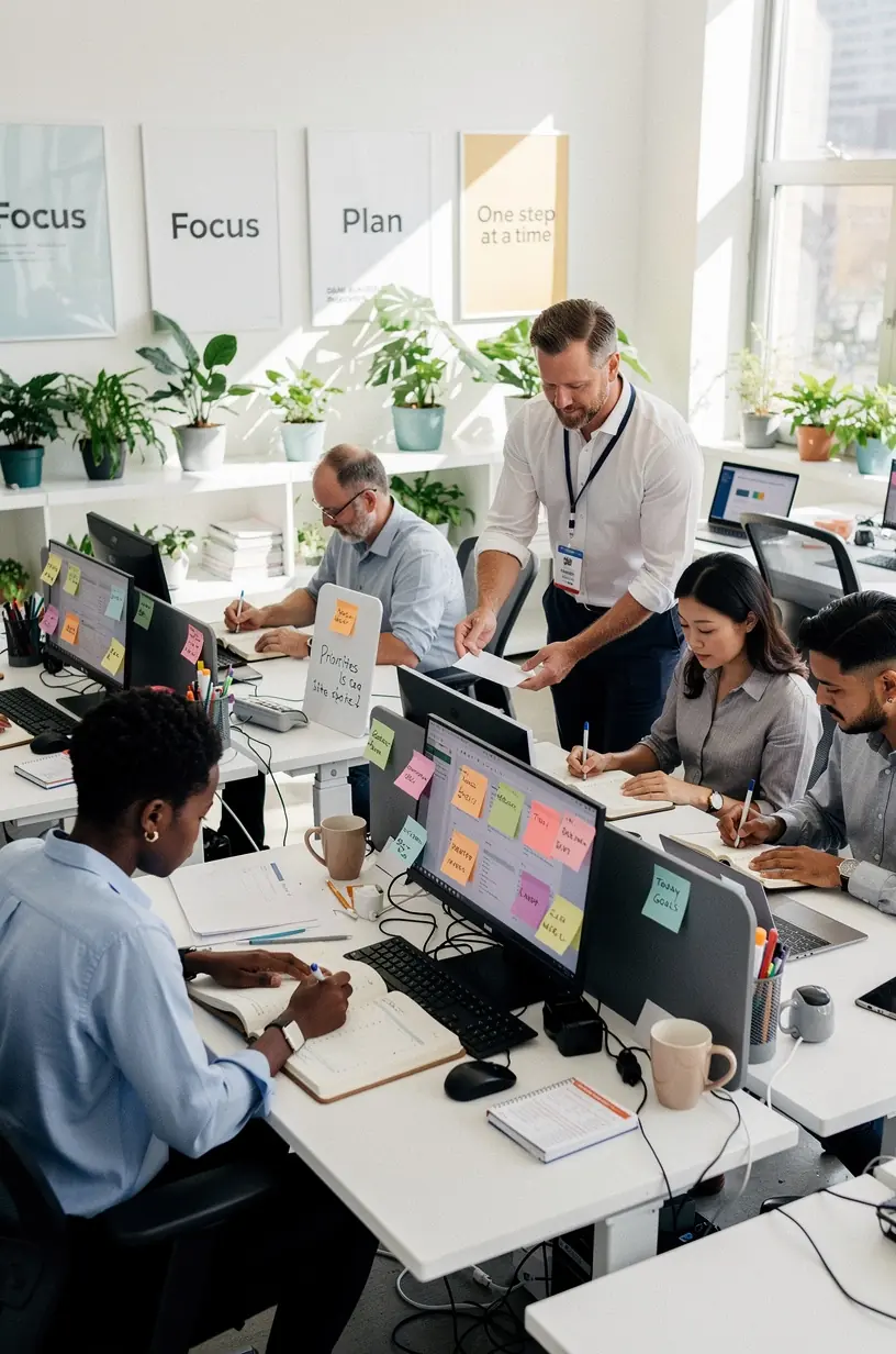 Professional team collaboration